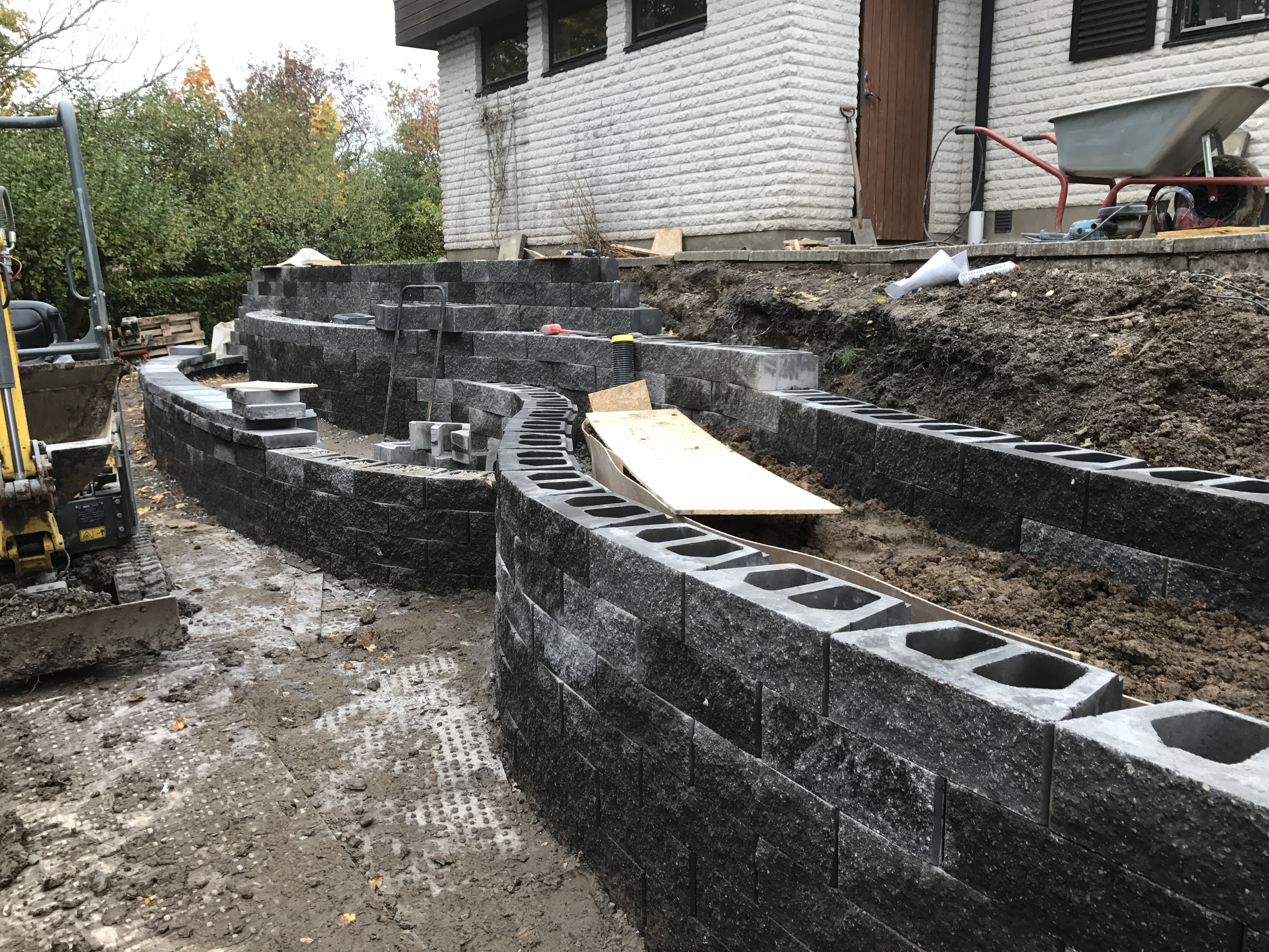 Lägga uppfart i sten