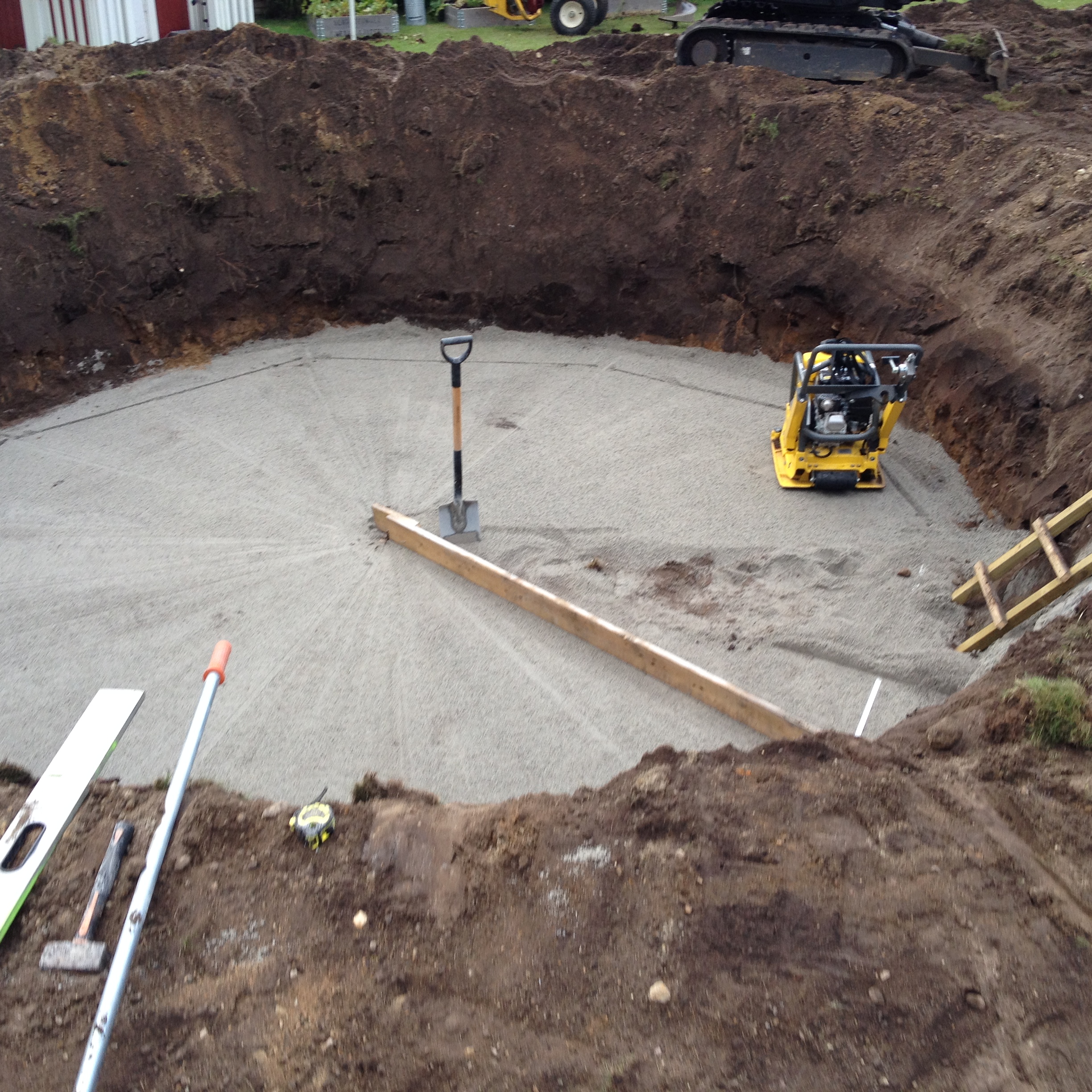 Grävning i trädgård