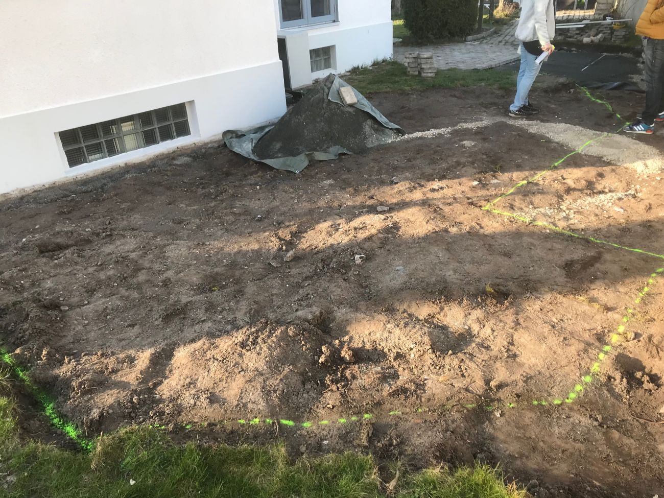 anläggning av uteplats