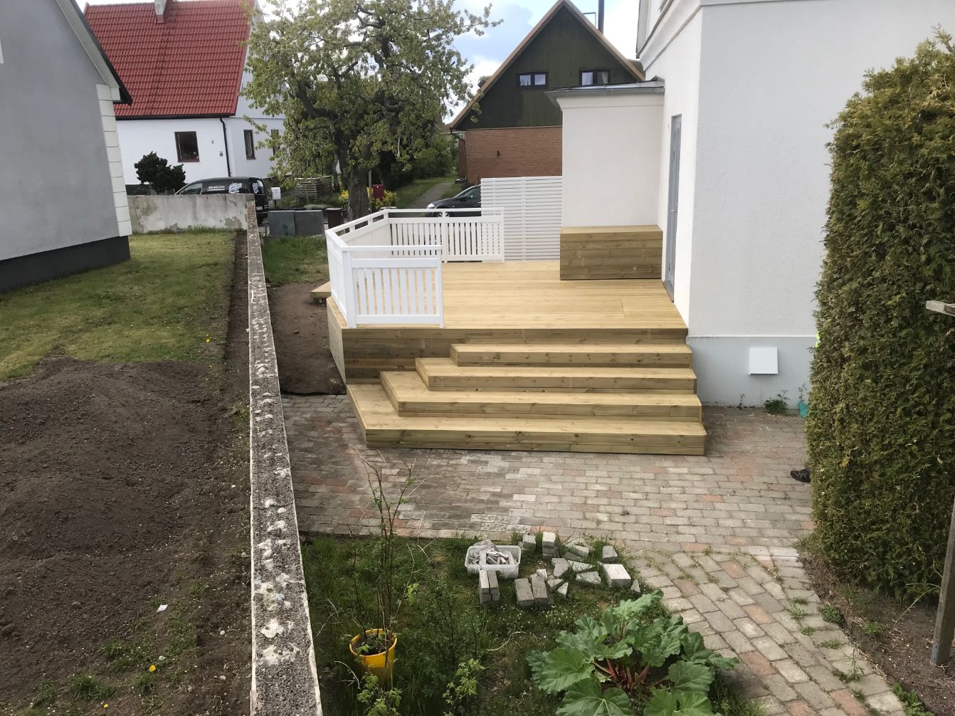 altan i två nivåer