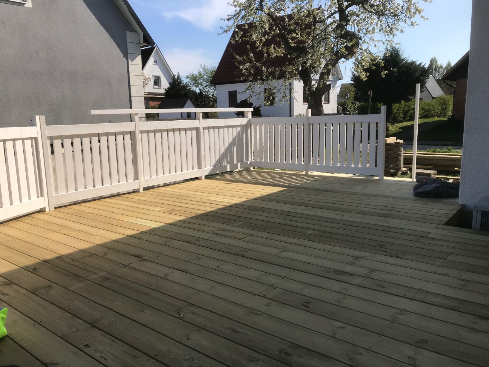 anläggning av uteplats